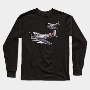 Navy - Douglas A-6 Skyraider Pair Long Sleeve T-Shirt